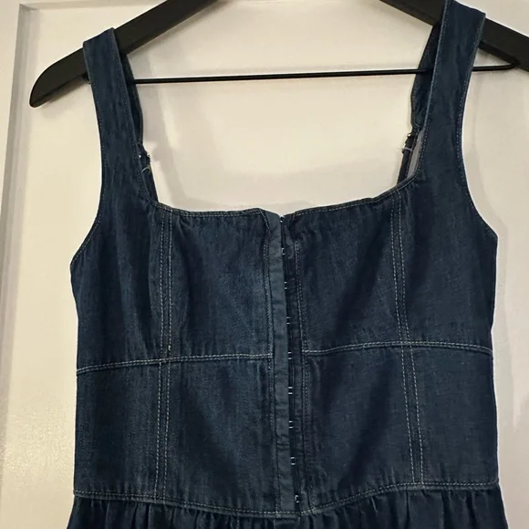 Moon River | Dresses | Moon River Denim Sleeveless Dress | Poshmark